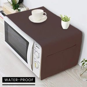 Reusable Microwave Cover, Prevent Dust and Oil Smoke for Kitchen and Home - Solid Color Size 42x13