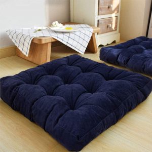 Square shape floor cushion filled with Ball Fiber