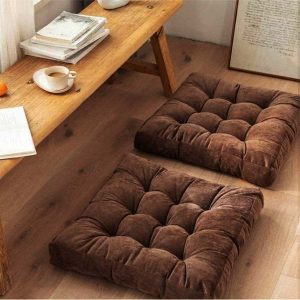 Square shape floor cushion filled with Ball Fiber