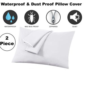 Waterproof & Dust Proof Pillow Covers - 2 Piece