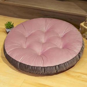 1 Piece - Round Shape Floor Cushion - Ball Fiber Filled Round Floor Cushions- Best Quality