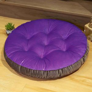 1 Piece - Round Shape Floor Cushion - Ball Fiber Filled Round Floor Cushions- Best Quality