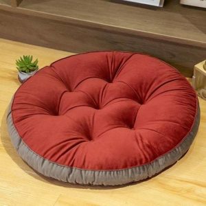 1 Piece - Round Shape Floor Cushion - Ball Fiber Filled Round Floor Cushions- Best Quality