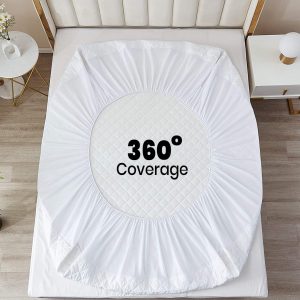 100% Waterproof Luxurious Cotton Quilted Mattress Protectors - Fitted style