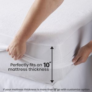 100% Waterproof Luxurious Cotton Quilted Mattress Protectors - Fitted style