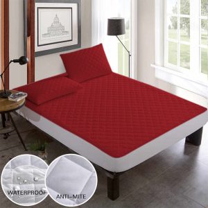 Soft Cotton Quilted 100% Waterproof Fitted Mattress Protector – Comfortable & Durable