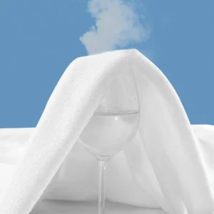 Premium Terry Cotton 100% Waterproof Zipper Mattress Protector In White Color