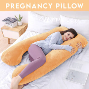 Pregnancy Support Pillow / U- Shape Maternity Pillow / Sleeping Support Pillow In Golden Color (Copy)