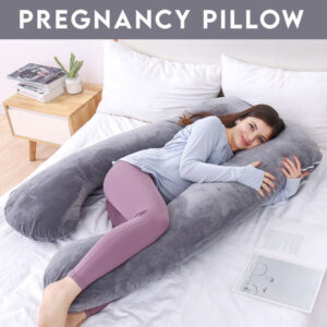 Pregnancy Support Pillow / U- Shape Maternity Pillow / Sleeping Support Pillow In Grey Color