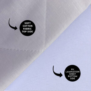 Soft Cotton Quilted 100% Waterproof Fitted Mattress Protector – Comfortable & Durable