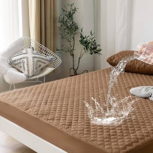 Soft Cotton Quilted 100% Waterproof Fitted Mattress Protector – Comfortable & Durable
