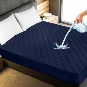 Soft Cotton Quilted 100% Waterproof Fitted Mattress Protector – Comfortable & Durable