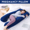 Pregnancy Support Pillow / U- Shape Maternity Pillow / Sleeping Support Pillow In Blue Color