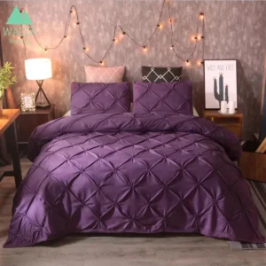 funky gadgets White & Grey Pinch Pleat Duvet Cover Bedding Set With Pillowcases Thread Count 140 Polycotton Poly Cotton Bed Sheet Covers Sets 4