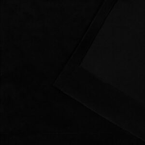 Pair Of Premium Velvet Eyelet Curtain- Black Color