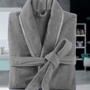 Fluffy Bathrobe - Grey