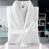Fluffy Bathrobe - White