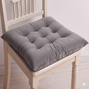 Cotton Square Chair Cushion – Soft Sofa Seat Pad for Home & Office – 1 Piece