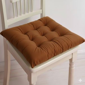 Cotton Square Chair Cushion – Soft Sofa Seat Pad for Home & Office – 1 Piece