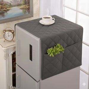 Premium Quilted Fridge Cover – Dustproof, Waterproof & Heat Resistant