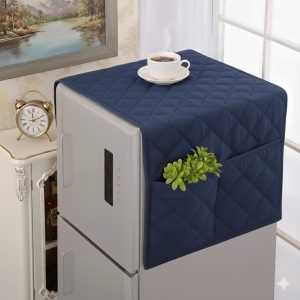 Premium Quilted Fridge Cover – Dustproof, Waterproof & Heat Resistant