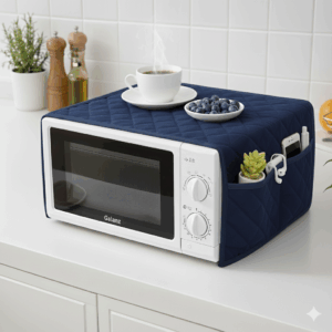 Quilted Microwave Oven Cover – Dust-Proof & Heat Resistant Protector