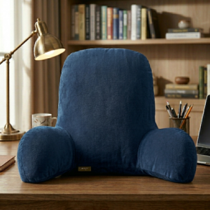 Reading Backrest Cushion Pillow Blue | Comfortable Bed & Sofa Back Support